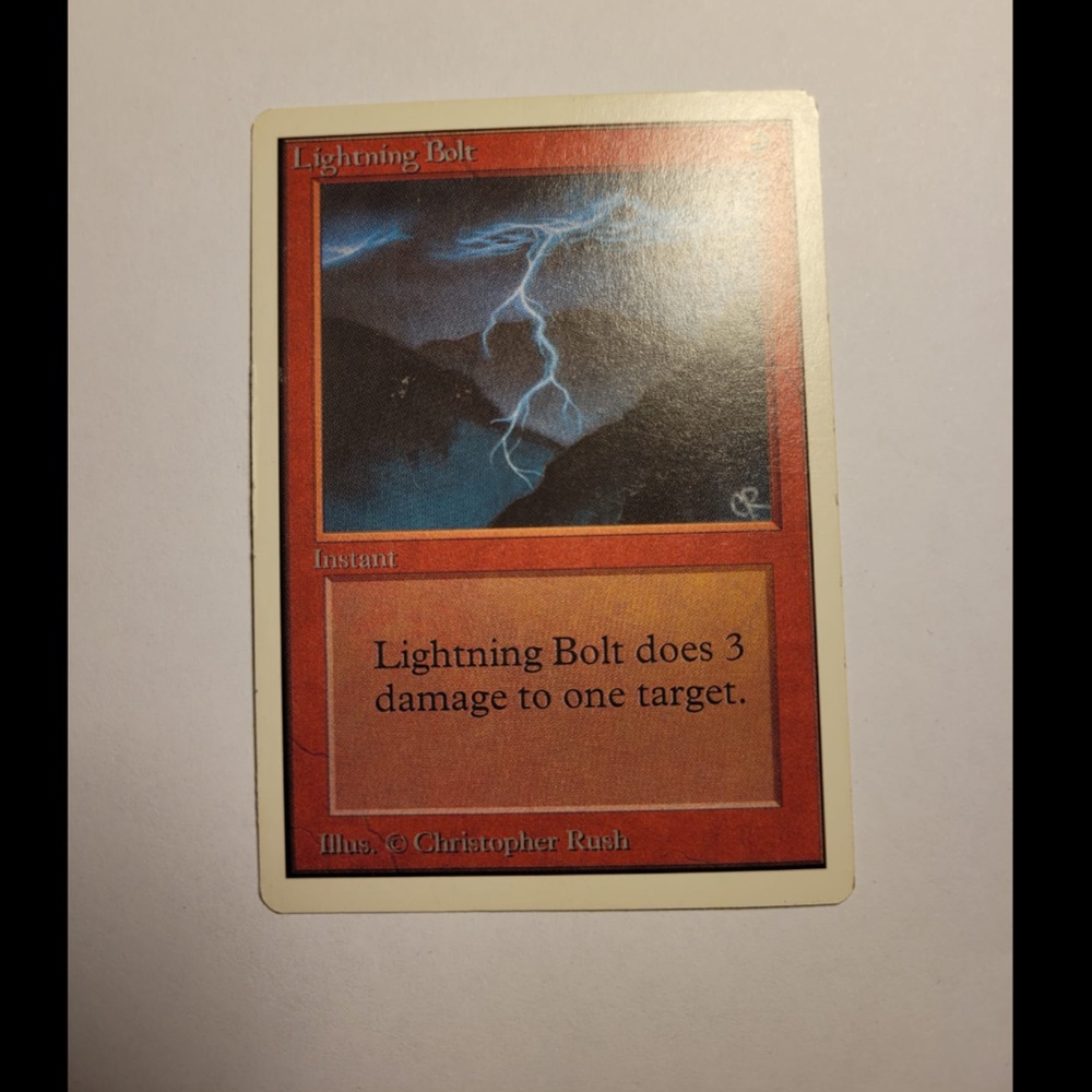 Magic the Gathering Lightning Bolt Unlimited